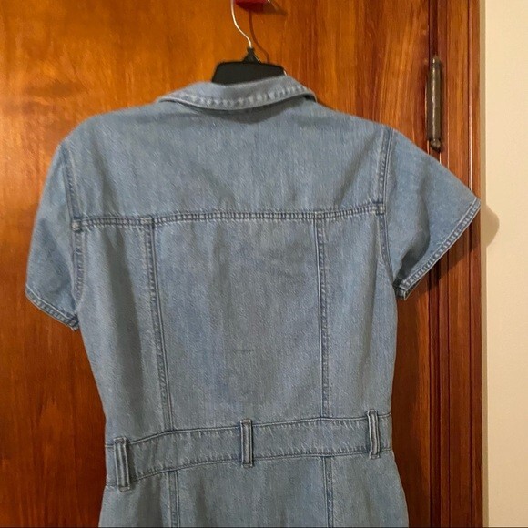 Boyish Denim Dress Mini Blue Sydney General Safari Short Sleeve Button Utility - Picture 10 of 11